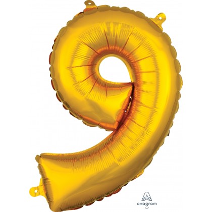 L16 16" (GOLD) Mini Foil Number 9